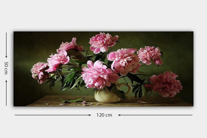Canvastaulu YTY Floral & Botanical Monivärinen - 120x50 cm - Sisustustuotteet - Taulu & taide - Canvas-taulu
