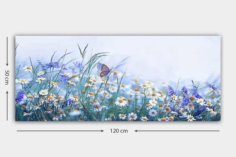Canvastaulu YTY Floral & Botanical Monivärinen - 120x50 cm - Sisustustuotteet - Taulu & taide - Canvas-taulu