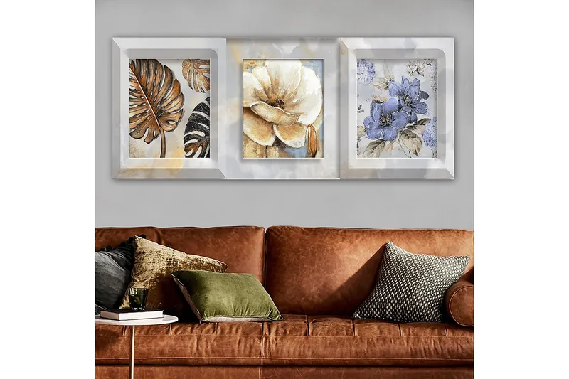 Canvastaulu YTY Floral & Botanical Monivärinen - 120x50 cm - Sisustustuotteet - Taulu & taide - Canvas-taulu