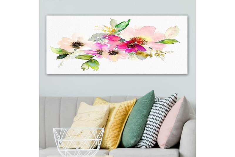 Canvastaulu YTY Floral & Botanical Monivärinen - 120x50 cm - Sisustustuotteet - Taulu & taide - Canvas-taulu