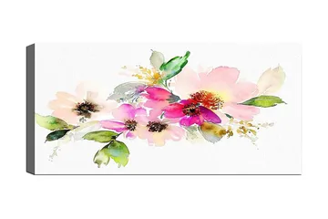 Canvastaulu YTY Floral & Botanical Monivärinen - 120x50 cm - Sisustustuotteet - Taulu & taide - Canvas-taulu