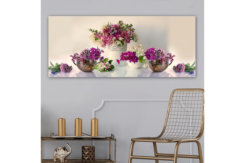 Canvastaulu YTY Floral & Botanical Monivärinen - 120x50 cm - Sisustustuotteet - Taulu & taide - Canvas-taulu