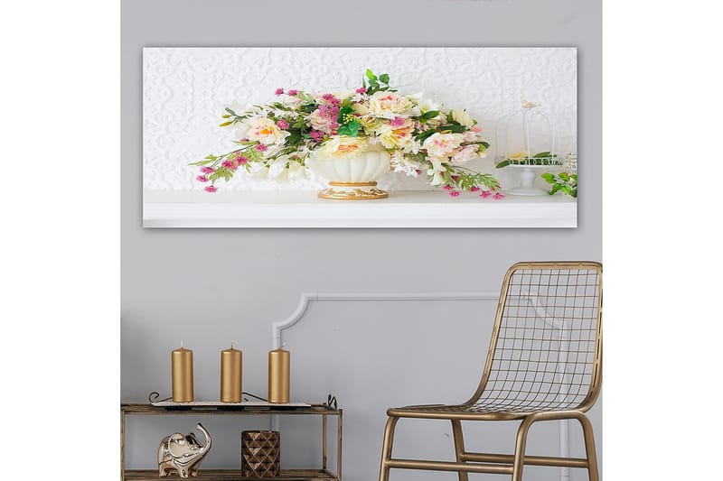 Canvastaulu YTY Floral & Botanical Monivärinen - 120x50 cm - Sisustustuotteet - Taulu & taide - Canvas-taulu