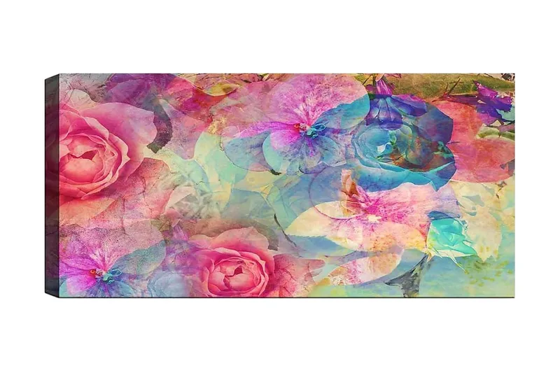 Canvastaulu YTY Floral & Botanical Monivärinen, 120x50 cm