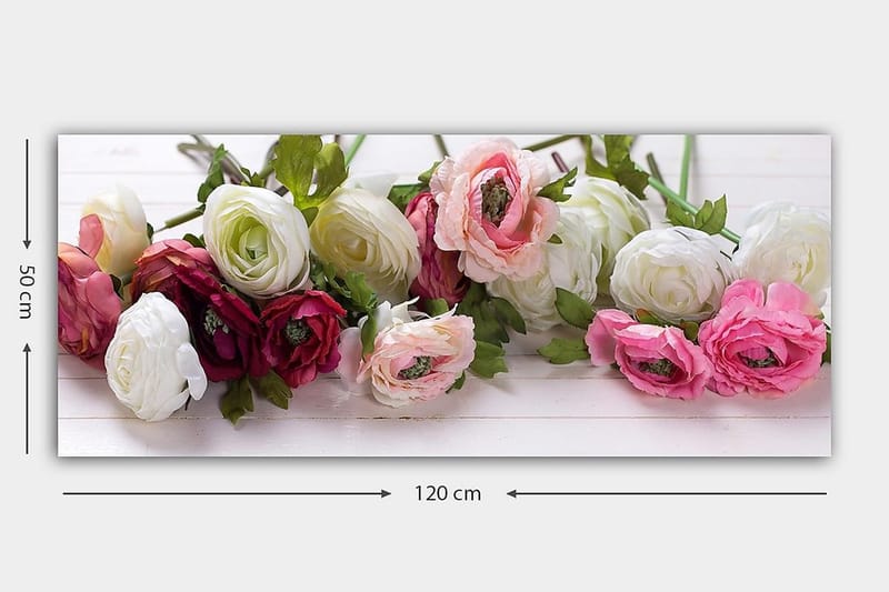 Canvastaulu YTY Floral & Botanical Monivärinen - 120x50 cm - Sisustustuotteet - Taulu & taide - Canvas-taulu