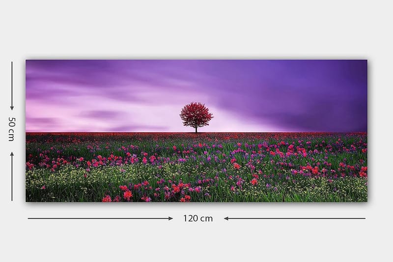 Canvastaulu YTY Floral & Botanical Monivärinen - 120x50 cm - Sisustustuotteet - Taulu & taide - Canvas-taulu