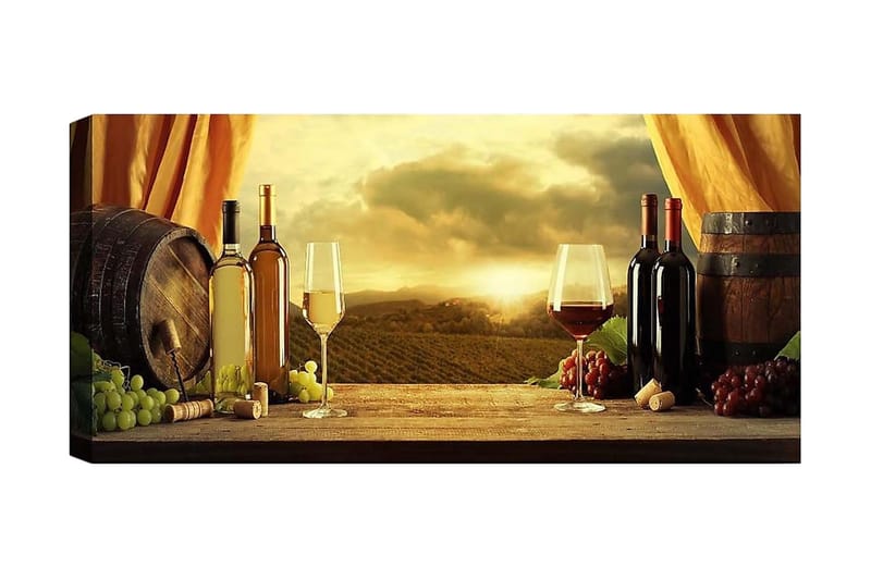 Canvastaulu YTY Food & Beverage Monivärinen - 120x50 cm - Sisustustuotteet - Taulu & taide - Canvas-taulu
