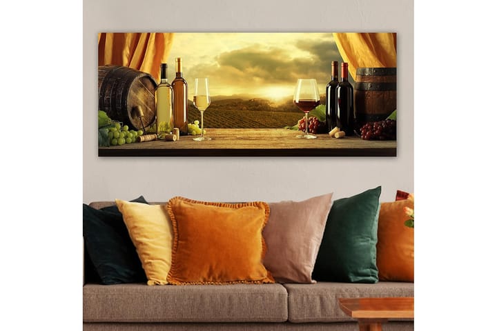 Canvastaulu YTY Food & Beverage Monivärinen - 120x50 cm - Seinäkoristeet - Canvas-taulu