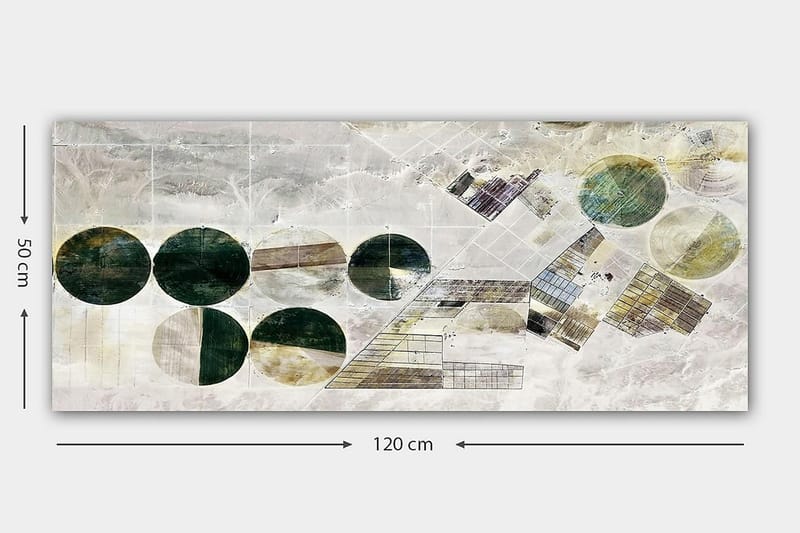 Canvastaulu YTY Geometric Monivärinen - 120x50 cm - Sisustustuotteet - Taulu & taide - Canvas-taulu