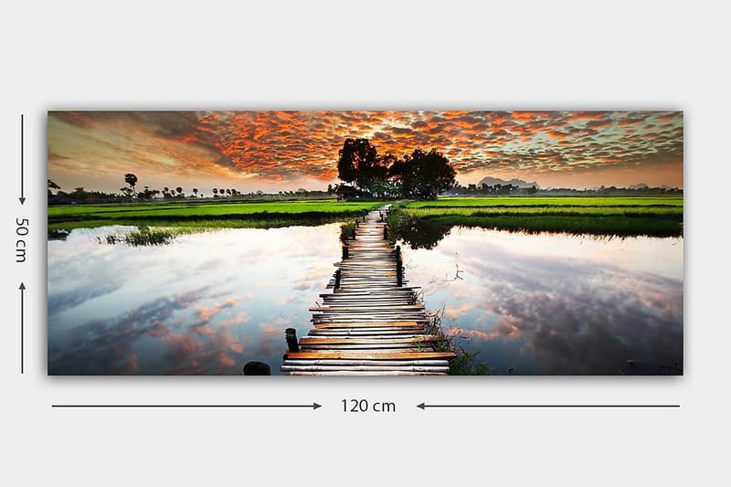 Canvastaulu YTY Landscape & Nature Monivärinen - 120x50 cm - Sisustustuotteet - Taulu & taide - Canvas-taulu