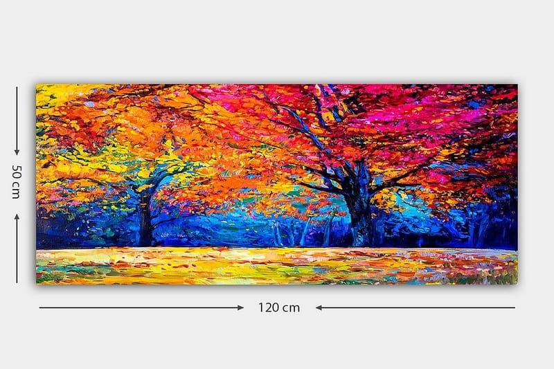 Canvastaulu YTY Landscape & Nature Monivärinen - 120x50 cm - Sisustustuotteet - Taulu & taide - Canvas-taulu