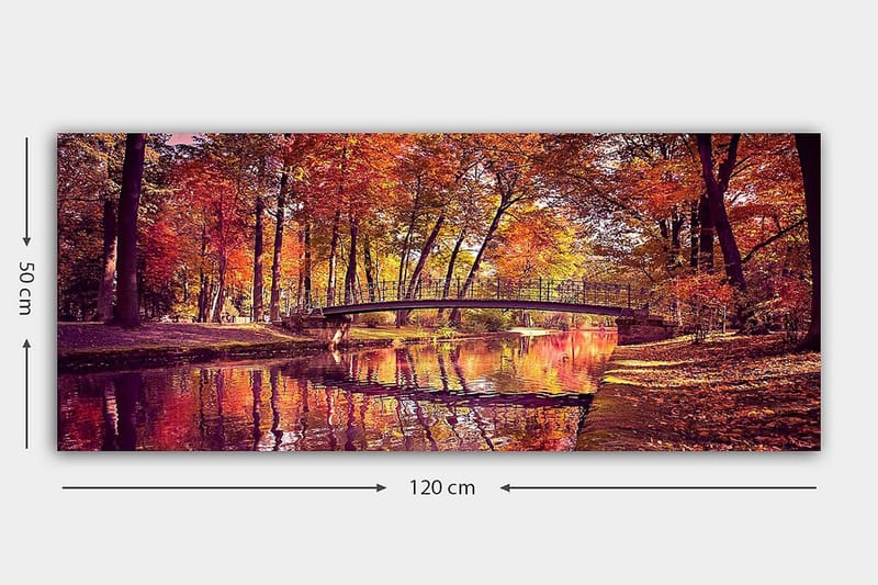 Canvastaulu YTY Landscape & Nature Monivärinen - 120x50 cm - Sisustustuotteet - Taulu & taide - Canvas-taulu
