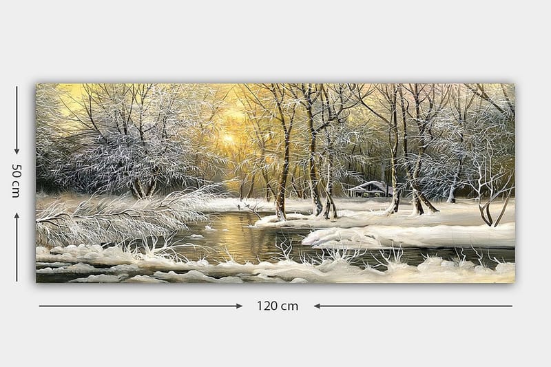 Canvastaulu YTY Landscape & Nature Monivärinen - 120x50 cm - Canvas-taulu - Seinäkoristeet