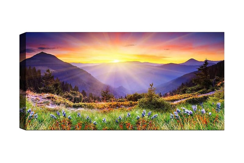 Canvastaulu YTY Landscape & Nature Monivärinen - 120x50 cm - Sisustustuotteet - Taulu & taide - Canvas-taulu