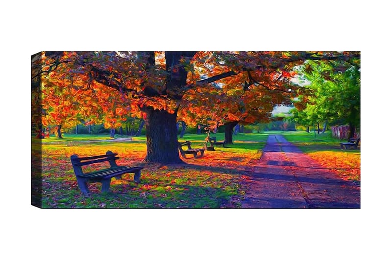 Canvastaulu YTY Landscape & Nature Monivärinen - 120x50 cm - Sisustustuotteet - Taulu & taide - Canvas-taulu