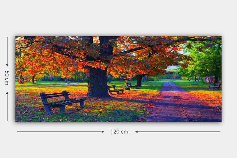 Canvastaulu YTY Landscape & Nature Monivärinen - 120x50 cm - Sisustustuotteet - Taulu & taide - Canvas-taulu