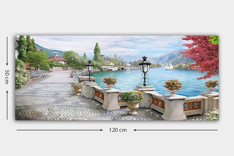 Canvastaulu YTY Landscape & Nature Monivärinen - 120x50 cm - Sisustustuotteet - Taulu & taide - Canvas-taulu