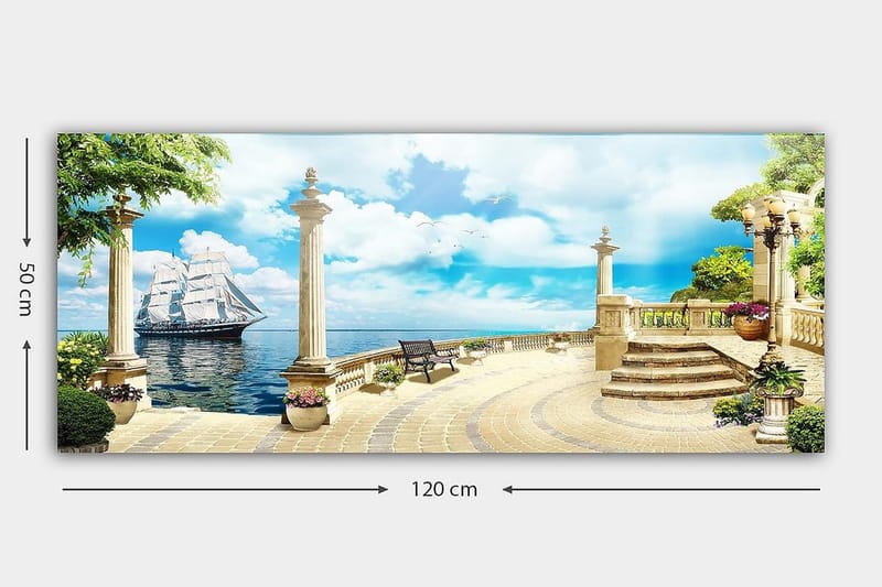 Canvastaulu YTY Landscape & Nature Monivärinen - 120x50 cm - Sisustustuotteet - Taulu & taide - Canvas-taulu