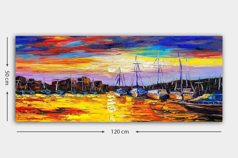 Canvastaulu YTY Landscape & Nature Monivärinen - 120x50 cm - Sisustustuotteet - Taulu & taide - Canvas-taulu