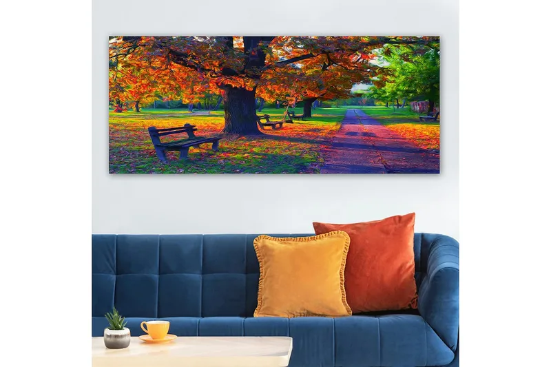Canvastaulu YTY Landscape & Nature Monivärinen - 120x50 cm - Sisustustuotteet - Taulu & taide - Canvas-taulu
