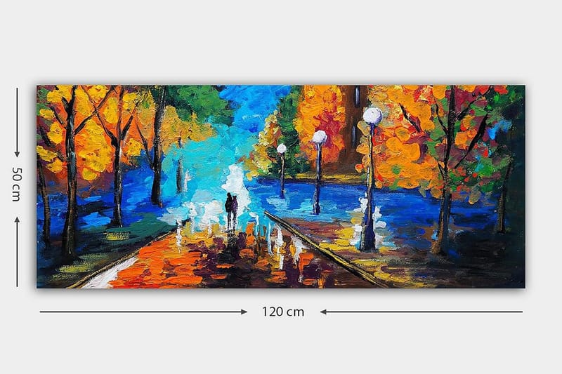 Canvastaulu YTY Landscape & Nature Monivärinen - 120x50 cm - Sisustustuotteet - Taulu & taide - Canvas-taulu