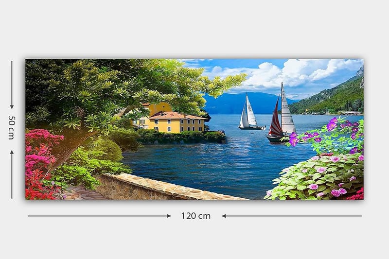 Canvastaulu YTY Landscape & Nature Monivärinen - 120x50 cm - Sisustustuotteet - Taulu & taide - Canvas-taulu