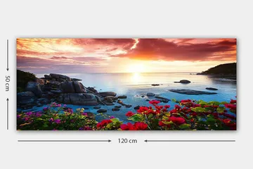 Canvastaulu YTY Landscape & Nature Monivärinen - 120x50 cm - Sisustustuotteet - Taulu & taide - Canvas-taulu