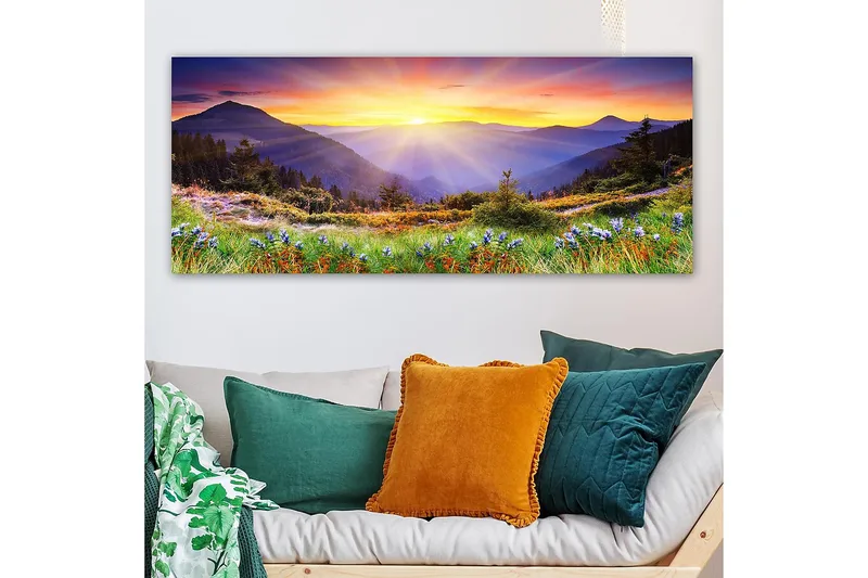 Canvastaulu YTY Landscape & Nature Monivärinen - 120x50 cm - Sisustustuotteet - Taulu & taide - Canvas-taulu