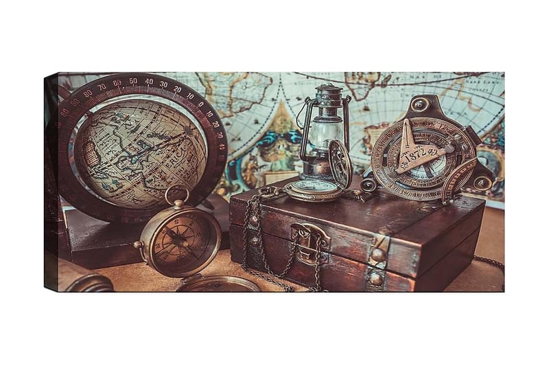 Canvastaulu YTY Map Monivärinen, 120x50 cm