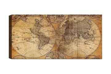 Canvastaulu YTY Map Monivärinen - 120x50 cm - Sisustustuotteet - Taulu & taide - Canvas-taulu