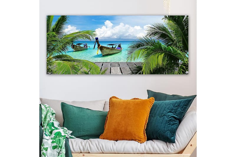 Canvastaulu YTY Nautical & Beach Monivärinen - 120x50 cm - Canvas-taulu - Seinäkoristeet