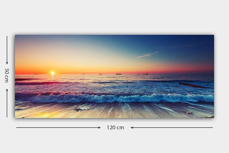 Canvastaulu YTY Nautical & Beach Monivärinen - 120x50 cm - Sisustustuotteet - Taulu & taide - Canvas-taulu