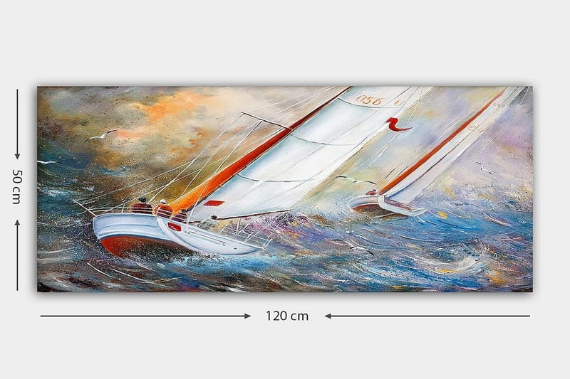 Canvastaulu YTY Nautical & Beach Monivärinen - 120x50 cm - Sisustustuotteet - Taulu & taide - Canvas-taulu