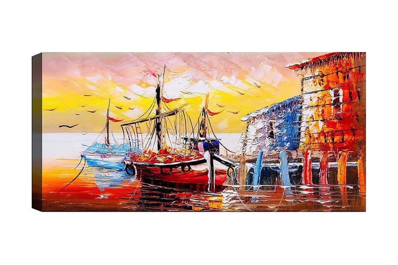 Canvastaulu YTY Nautical & Beach Monivärinen - 120x50 cm - Canvas-taulu - Seinäkoristeet