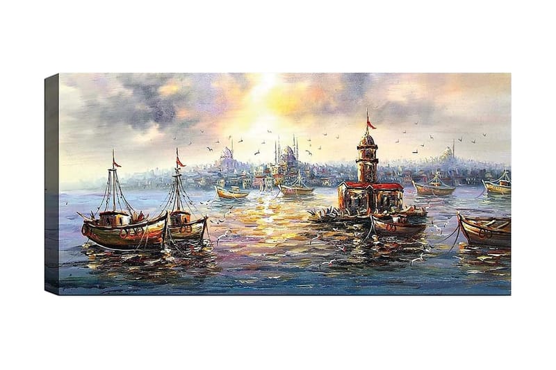 Canvastaulu YTY Nautical & Beach Monivärinen - 120x50 cm - Sisustustuotteet - Taulu & taide - Canvas-taulu