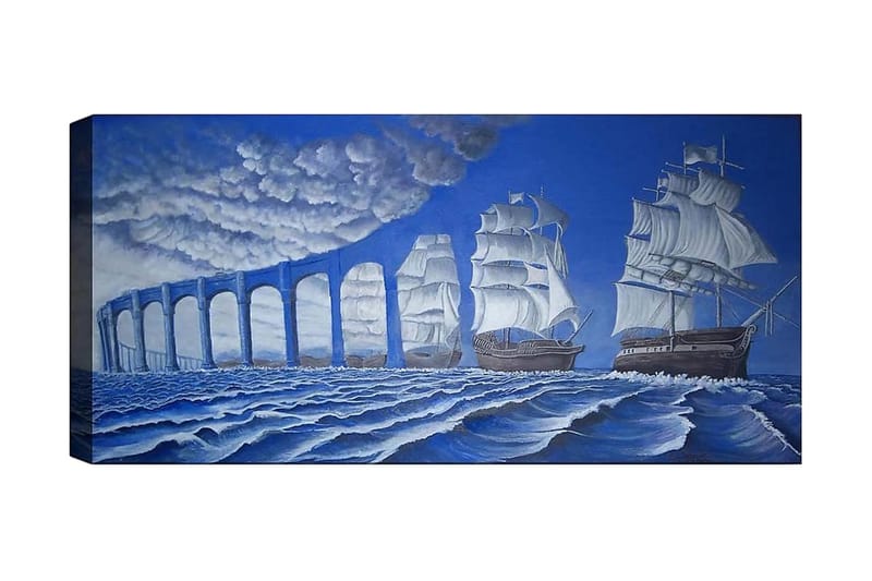 Canvastaulu YTY Nautical & Beach Monivärinen - 120x50 cm - Sisustustuotteet - Taulu & taide - Canvas-taulu