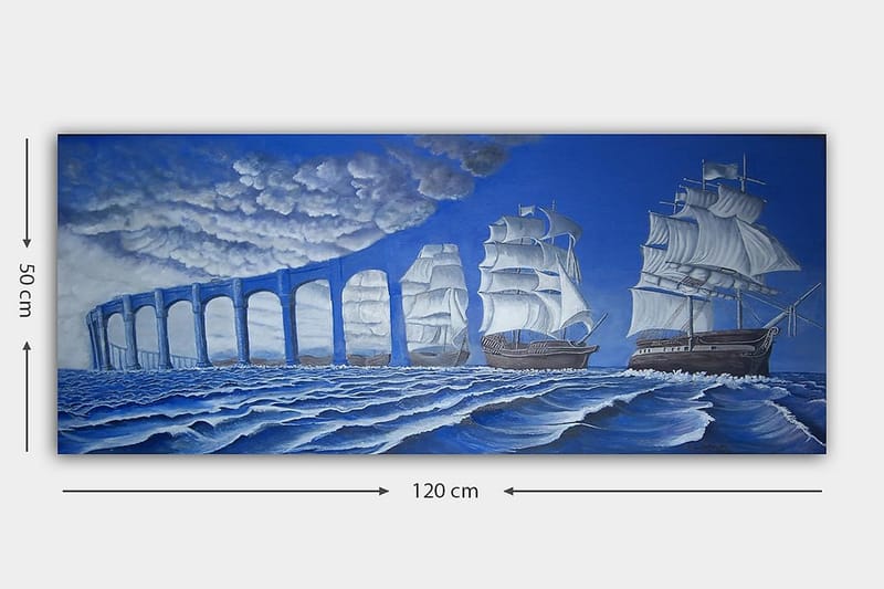 Canvastaulu YTY Nautical & Beach Monivärinen - 120x50 cm - Sisustustuotteet - Taulu & taide - Canvas-taulu