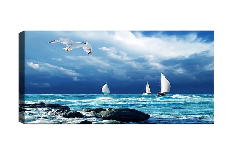 Canvastaulu YTY Nautical & Beach Monivärinen - 120x50 cm - Sisustustuotteet - Taulu & taide - Canvas-taulu