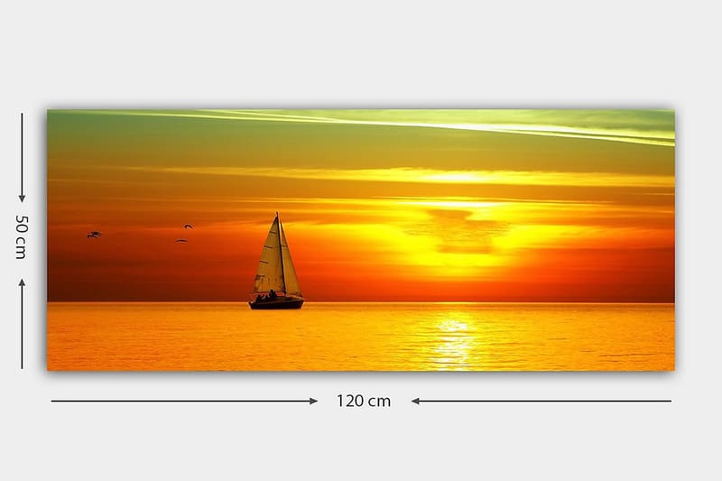 Canvastaulu YTY Nautical & Beach Monivärinen - 120x50 cm - Sisustustuotteet - Taulu & taide - Canvas-taulu