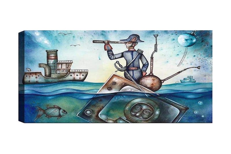 Canvastaulu YTY Nautical & Beach Monivärinen - 120x50 cm - Sisustustuotteet - Taulu & taide - Canvas-taulu