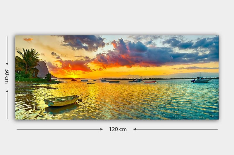 Canvastaulu YTY Nautical & Beach Monivärinen - 120x50 cm - Sisustustuotteet - Taulu & taide - Canvas-taulu