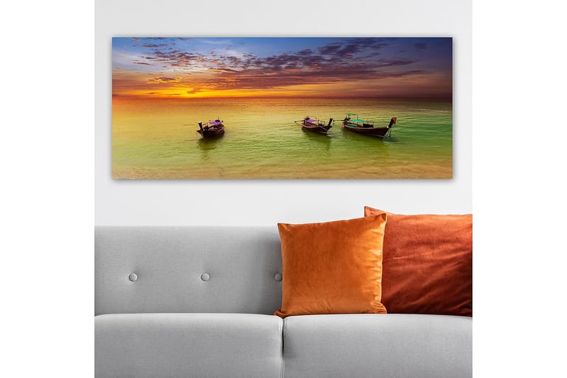 Canvastaulu YTY Nautical & Beach Monivärinen - 120x50 cm - Sisustustuotteet - Taulu & taide - Canvas-taulu