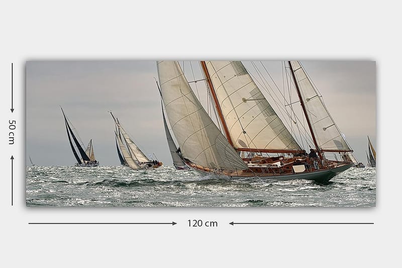 Canvastaulu YTY Nautical & Beach Monivärinen - 120x50 cm - Sisustustuotteet - Taulu & taide - Canvas-taulu