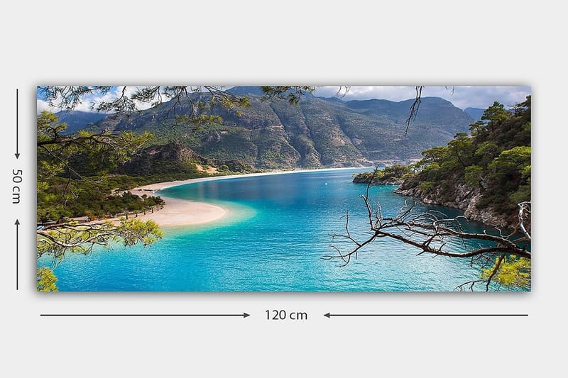 Canvastaulu YTY Nautical & Beach Monivärinen - 120x50 cm - Sisustustuotteet - Taulu & taide - Canvas-taulu