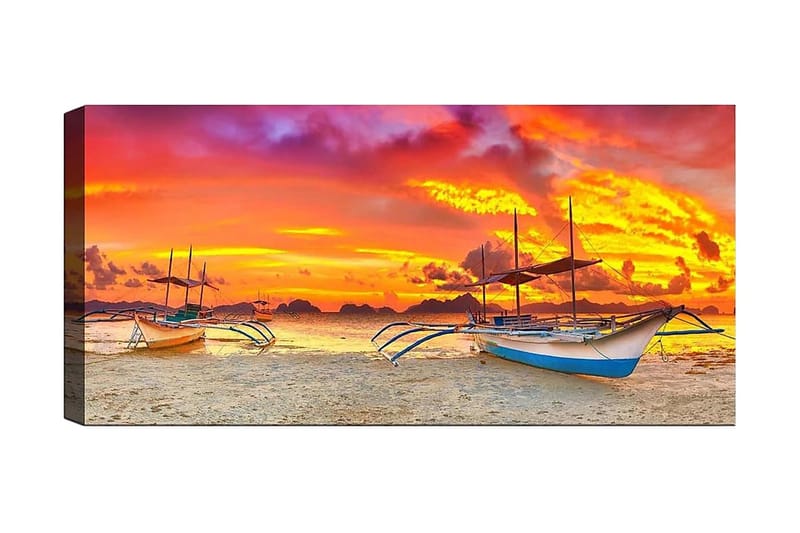 Canvastaulu YTY Nautical & Beach Monivärinen - 120x50 cm - Sisustustuotteet - Taulu & taide - Canvas-taulu