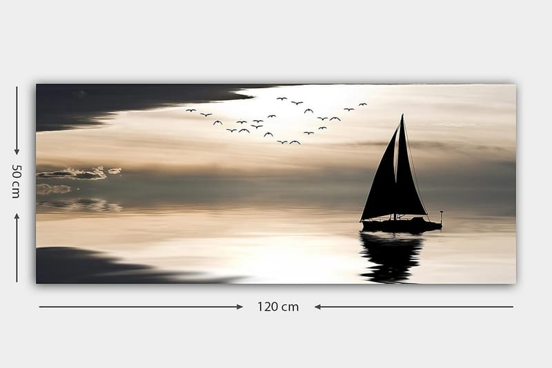 Canvastaulu YTY Nautical & Beach Monivärinen - 120x50 cm - Sisustustuotteet - Taulu & taide - Canvas-taulu