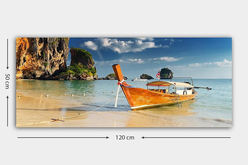 Canvastaulu YTY Nautical & Beach Monivärinen - 120x50 cm - Sisustustuotteet - Taulu & taide - Canvas-taulu