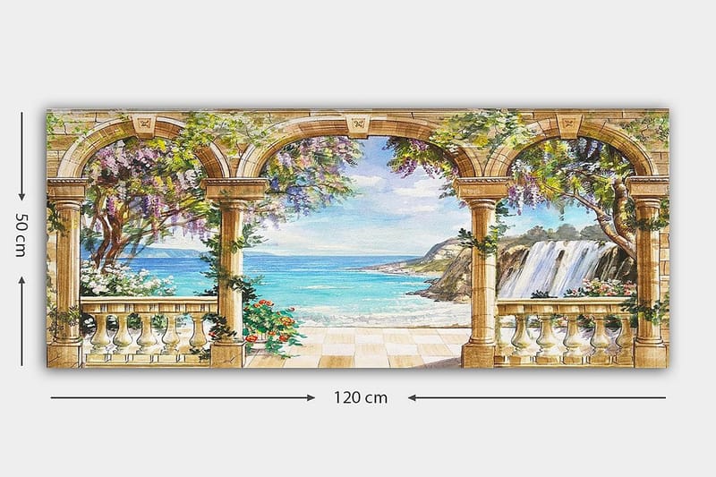Canvastaulu YTY Nautical & Beach Monivärinen - 120x50 cm - Sisustustuotteet - Taulu & taide - Canvas-taulu