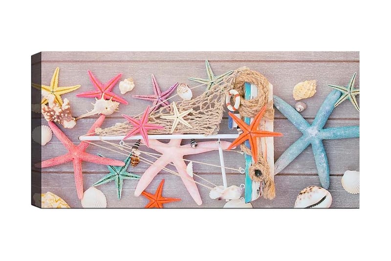 Canvastaulu YTY Nautical & Beach Monivärinen - 120x50 cm - Sisustustuotteet - Taulu & taide - Canvas-taulu
