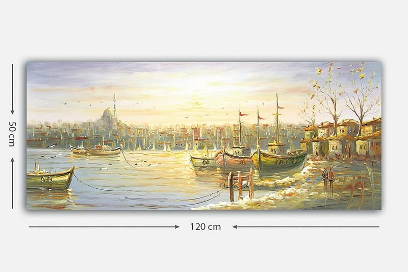 Canvastaulu YTY Nautical & Beach Monivärinen - 120x50 cm - Sisustustuotteet - Taulu & taide - Canvas-taulu